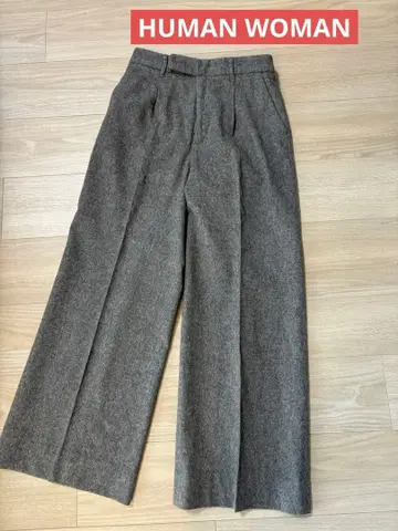 휴먼 우먼 와이드 팬츠 S