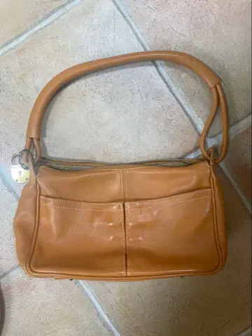 FURLA 오렌지 가죽 숄더백