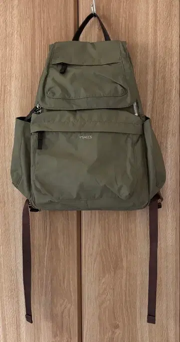 [ 새상품급 ] Y'SACCS 카고 포켓 럭색 S 사이즈 카키