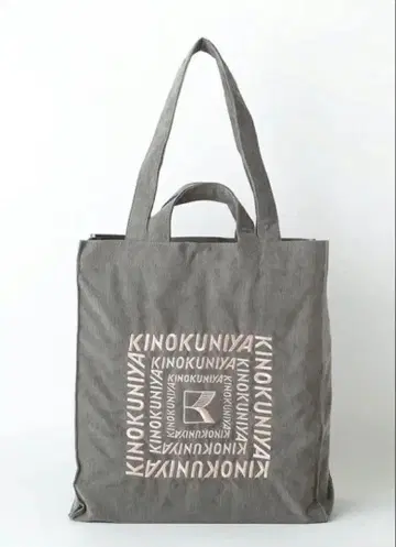 기노쿠니야 코듀로이 토트백 그레이