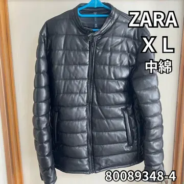 ZARA 충전솜 다운 자켓 XL 블랙/폴리에스테르/따뜻한