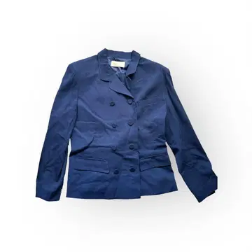여성용 자켓 네이비 등 장미 디자인