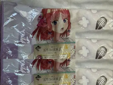 애니메이션 5등분의 신부 나카노 니노 극세사 타월