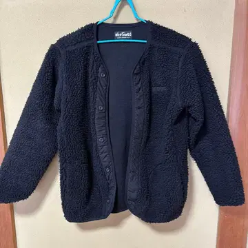 와일드 띵스 플러피 보아 노카라 자켓 WT21125N