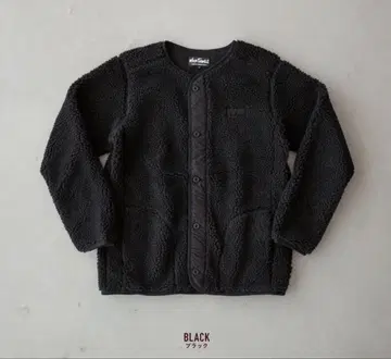 와일드 띵스 플러피 보아 노카라 자켓 WT21125N