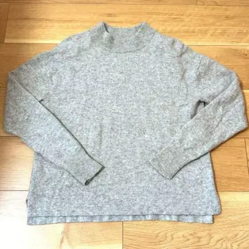 IENA 그레이 긴팔 니트 캐시미어