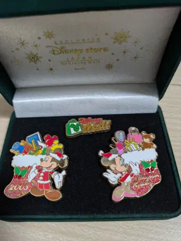 미키 & 미니 핀 배지 세트 디즈니 스토어 2005년