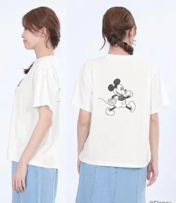 미키마우스 반팔 T셔츠 L 사이즈 화이트