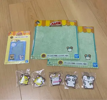 새상품 하무타로 복권 손수건 러버 스트랩 카드 홀더 치비마루 카부루