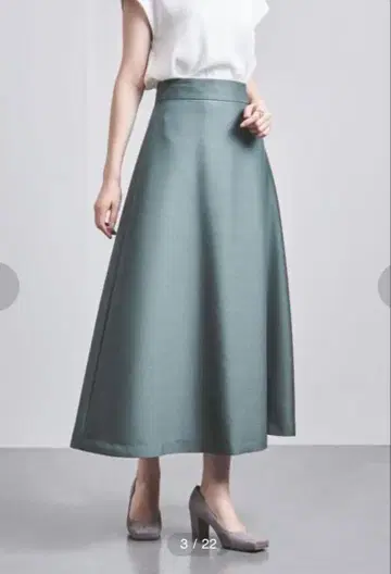 유나이티드 애로우즈 W/SI TWL 플레어 스커트 36