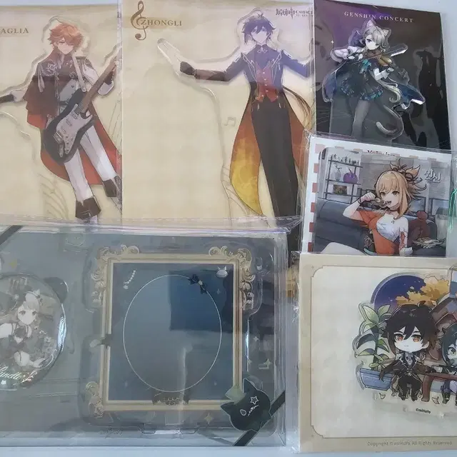 미개봉) 원신 공식 아크릴스탠드&캔뱃지  타르탈리아/종려/리넷/요이미야