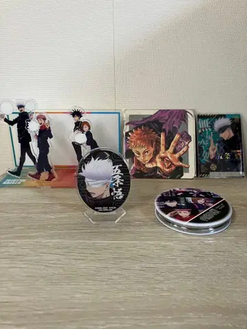 주술회전 아크릴 스탠드 세트 카드 컴팩트 거울 등