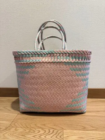 MEKEARISA 메리 백 M 핑크 x 그린