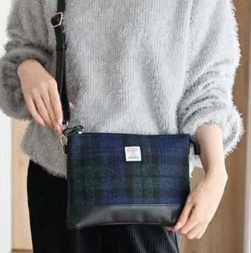 시마무라 mumu 해리스 트위드 콜라보 숄더백