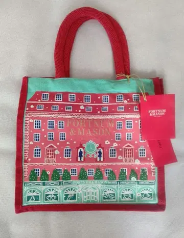포트넘&메이슨 크리스마스 한정판 토트백