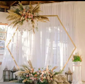 육각형 프레임 에스코트 카드 사진 스팟 결혼식 웨딩