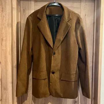 브라운 테일러드 자켓 코듀로이