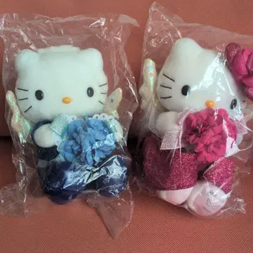 헬로키티 봉제 인형 2체 세트