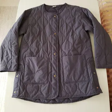 다크 그레이 퀼팅 자켓