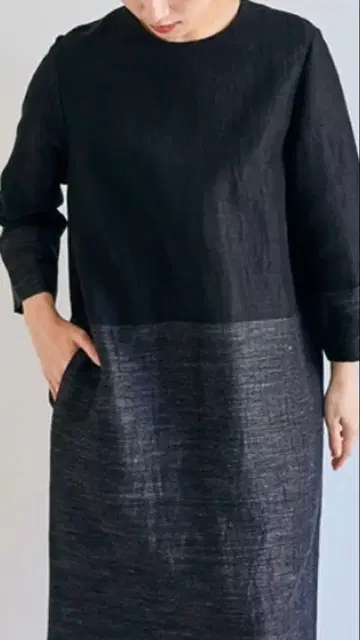 나카가와 마사시치 상점 린넨 큐프라 원피스 세미 포멀