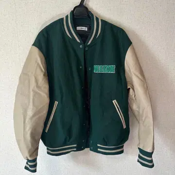 다크 그린 바시티 자켓 AMSTERDAM SKATE