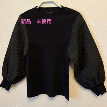 새상품 애로우즈 그린 라벨 릴랙싱 자카드 슬리브 리브 니트