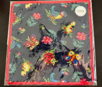 페이러 하이디 네이비 레드 타월 손수건