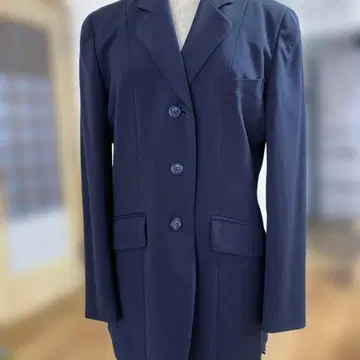 몽쉐 네이비 셋업 3버튼 일본제 사이즈 L 모 100%