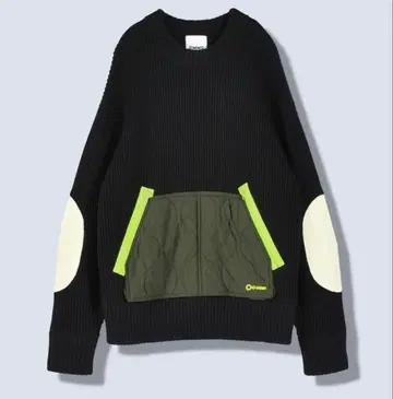 OMMO QUILTING DOCKING KNIT TOP