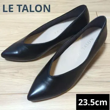 새상품급 Le Talon 스틸레토 소프트 가죽 펌프스 23.5 블랙