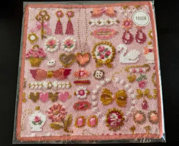 페이러라브라리 드레스업 걸 오렌지 헴 타월 손수건