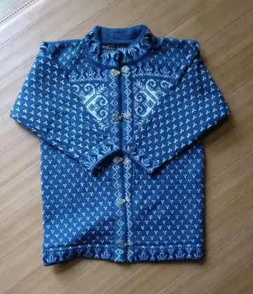 널디 스틱 기하학 패턴 스웨터