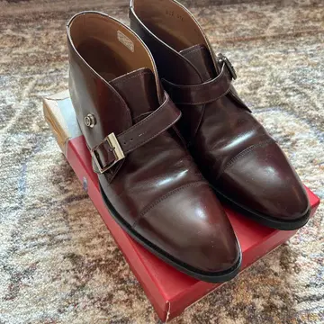 REGAL 다크 브라운 더블 몽크 스트랩 26cm