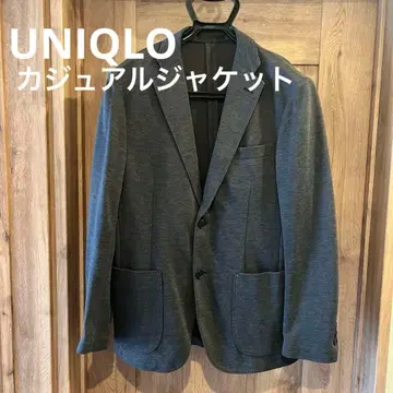 유니클로 그레이 캐주얼 자켓