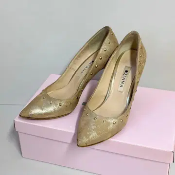 Diana 다이애나 골드 스틸레토 하이힐 22cm