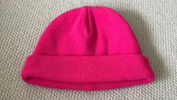 CA4LA x KNOX 니트 모자 핑크 x 그레이 리버서블풍