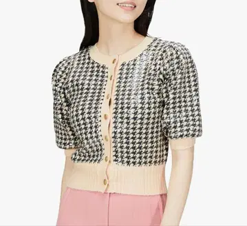 릴리 브라운 [L.B CANDY STOCK] 스팽글 자수 가디건