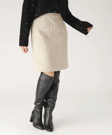 [ 택 포함 새상품 ] COUP DE CHANCE 트위드 미니 스커트