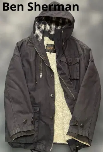 Ben Sherman 보아 후드 자켓 마운틴 후드티 블루종