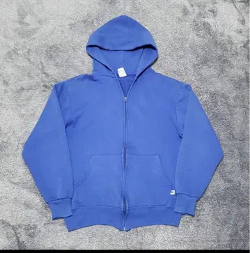 러셀 애슬레틱 지퍼 후드티 블루 M