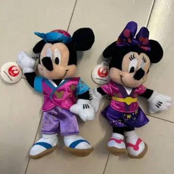 한정품 디즈니 JAL 미키 미니 마스코트 키링