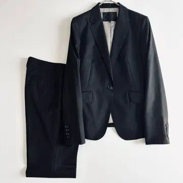 새상품급 언타이틀 팬츠 수트 블랙 스트라이프 비즈니스 취업 L M