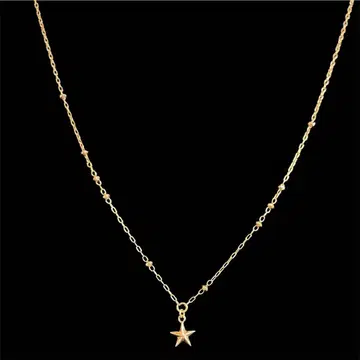 10KT STAR 스타형 #203 스터드 목걸이 여성용