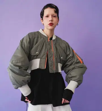 OMMO 볼륨 슬리브 쇼트 MA-1