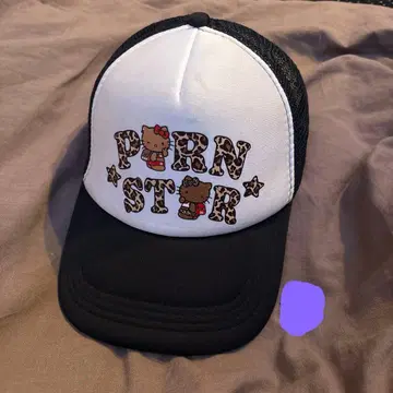 RAF31 헬로키티 산리오 패러디 레오파드 무늬 캡