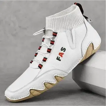 [ 새상품 무료배송 27.5cm ] 타코 밑창 가죽 앵클부츠