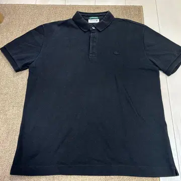 라코스테 블랙 피케 셔츠 L