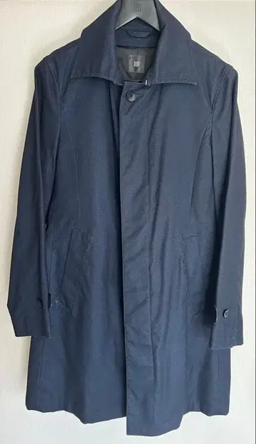 SUIT SELECT 네이비 스텐카라 코트