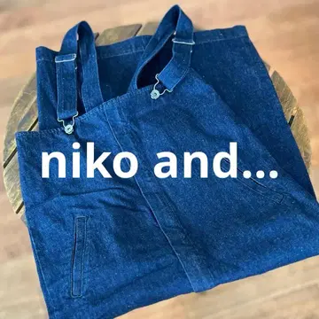 niko and - 다크 블루 데님 살로펫 스커트 M