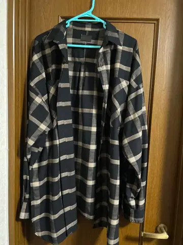 단케 셰인 롱 체크 셔츠 정가 16000엔 정도 구제 의류